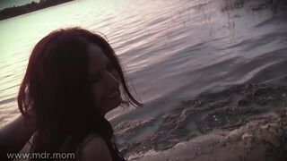 Quickie by the River Previous to the Mosquitoes Discover Us! Hello to Spouse ??