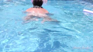 Aunt Judy's - Breasty Redhead mother I'd like to fuck JoJo Robinson Goes Slender Dipping in the Pool