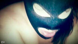 Wife bangs in mask