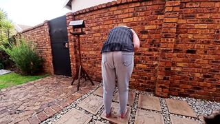 Blonde mother I'd like to fuck pissing in garments desperation compilation