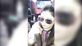 big beautiful woman allstar getting throatfucked by a ebony ramrod