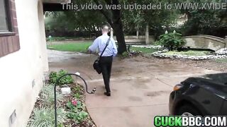 Wife Double Permeated By Ebony Bulls In Front Of Cuckold Spouse