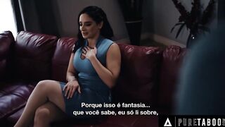 PURE TABOO Stepmom Sheena Ryder Surrenders To Stepson's double penetration 3some Request - PORTUGUESE SUBTITLES