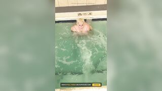 Davisdesires Is in the Pool See Her Cunt Drool