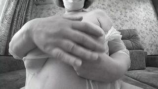 My large natural soft saggy bazookas close up