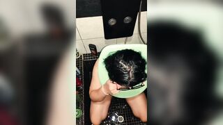 Highly immoral cum and urinate games in the morning