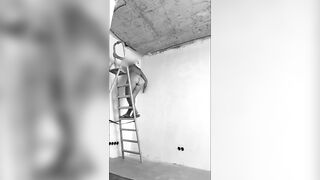 Nude Renovation Tease – Wife Masturbates on Table, Spouse Merely Films