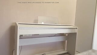 A Intimate Piano Lesson with a mother I'd like to fuck Teacher Became Very Nasty