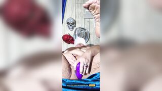 That Purple Toy Shure Is Bringing Her Snatch Pleasure