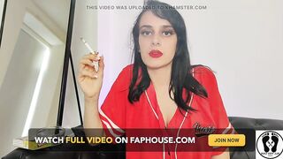 Hawt Teen Smokin' Unfathomable Breathing Heavily Lengthy Puffs Cigarrets