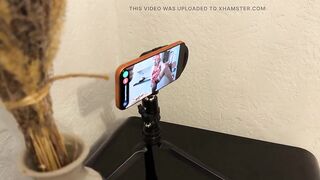 Over fifty Years Old Aged Golden-haired mother I'd like to fuck in Hawt Nylons Masturbates in the Kitchen