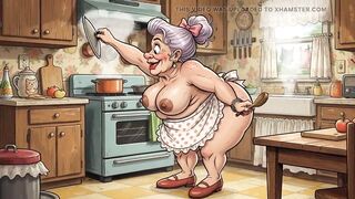 Ai Grannies Undressed in Kitchen