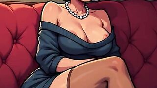 Stylish Toon Matures Breasts Out