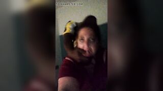 Aged PAWG gets BBC to bust a nut at Dave & Buster's