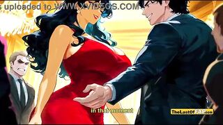 Cheating Hotwife mother I'd like to fuck Suggests Herself as Company Prize - AI ANIMATION