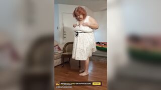 Large Cutie Nurse Vicki Tries on Recent Clothes Order for U Part 1