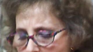 Spex gilf wearing nylons gets her unshaved snatch banged
