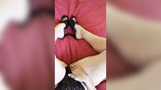 Stepmother Ann Plays with Her Clitoris and Cums Large Time!