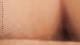 Doggiestyle gefickt auf der Bed mit Jizz flow POV