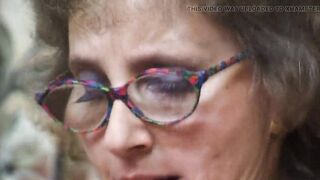 Aged Glasses Floozy Ahegao Groaning Intensive Climax