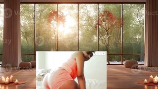 YOGA STUDIO I R L Solo Female Stretching Public Reality Luxury Apartment
