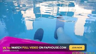 Large Cutie Nurse Vicki Shows off Her Water Shoes and