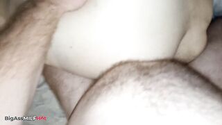 Large Round Butt mother I'd like to fuck Side Screw and Missionary – Cum on Swollen Clitoris
