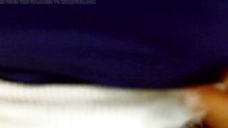 INTERRACIAL 240 lb ebony big beautiful woman stepmom with a shaggy cunt lets 100 lb little white stepson bang her. (NO SOUND