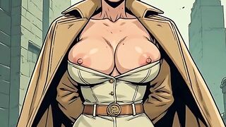 Granny and Older Cleavage and Breasts Art