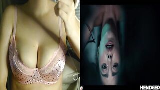 Ponytail Gal vs Alien Airbnb - Monster Knob Bukkake Creampie- Porn React