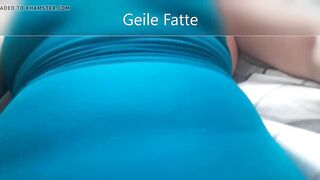 My chunky woman in a swimsuit