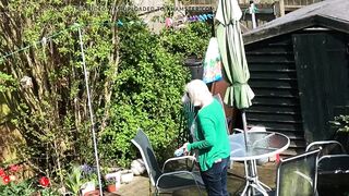 Neighbour Granny Large Saggy Titties Cleaning